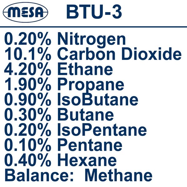 Tiêu chuẩn khí tự nhiên - BTU-3