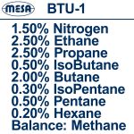 Tiêu chuẩn khí tự nhiên- BTU-1 0