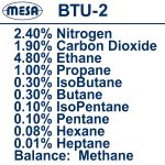 Tiêu chuẩn khí tự nhiên - BTU-2 0